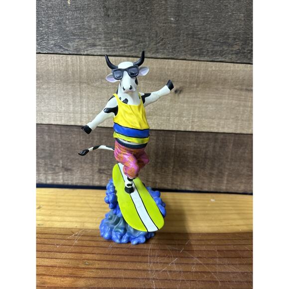 Vintage 2002 Retired Cow Parade Cowabunga Limited Edition -flaw - Picture 2 of 6